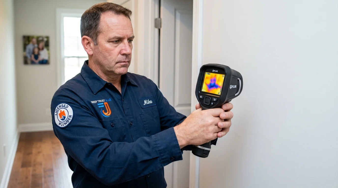 Thermal imaging leak detection by Johns Plumbing LLC in Bruceton